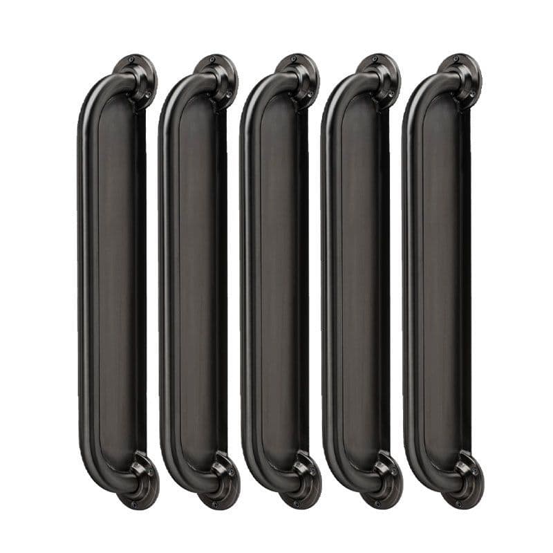 Grey Disabled Grab Rails Ligature Resistant Disabled Toilet Grab Rail Kit - Grey