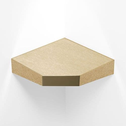Luxury Doc M Corner Brushed Brass Stoma / Colostomy Shelf