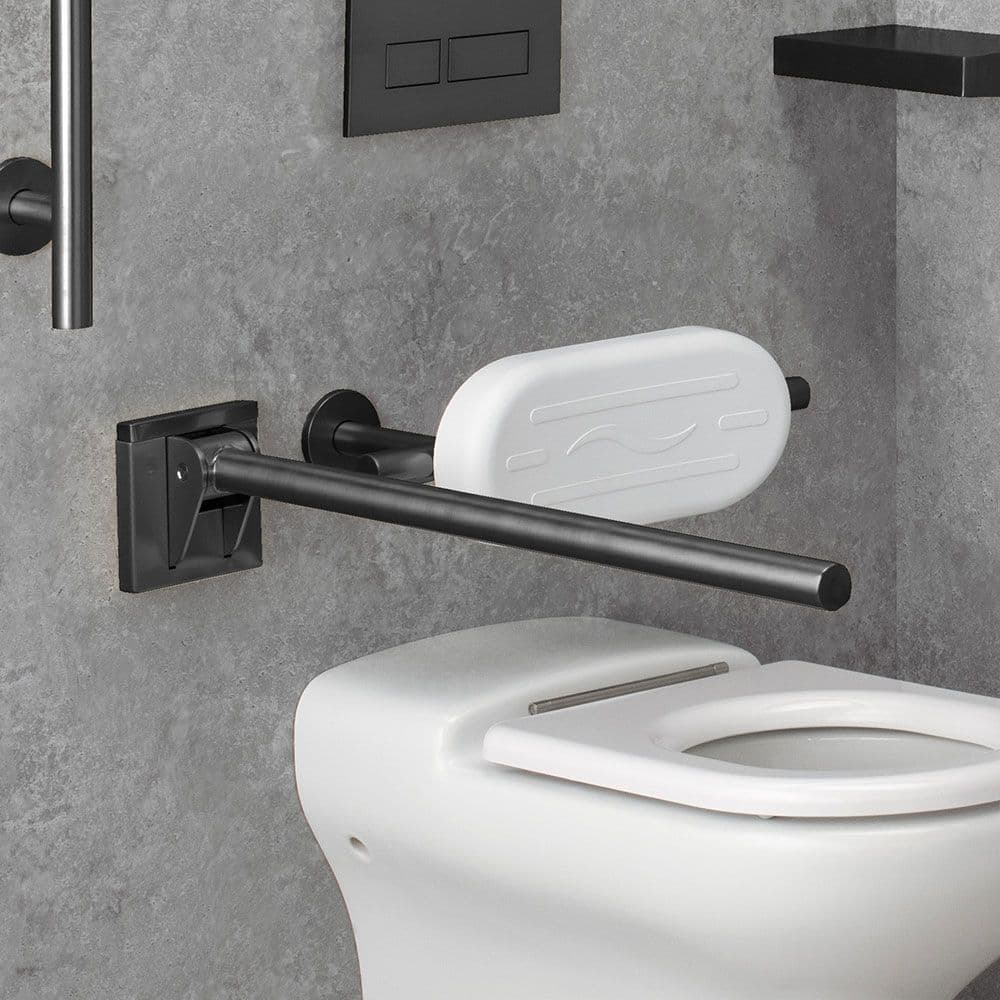 Metro Disabled Doc M Wall Hung Toilet Pack - Gun metal