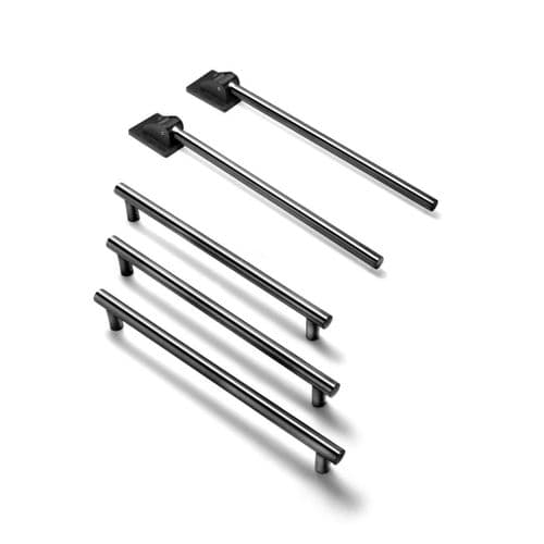 Metro Roseless Changing Room Grab Rail Pack in Gunmetal