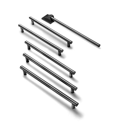 Metro Roseless Toilet Grab Rail Kit in Gunmetal