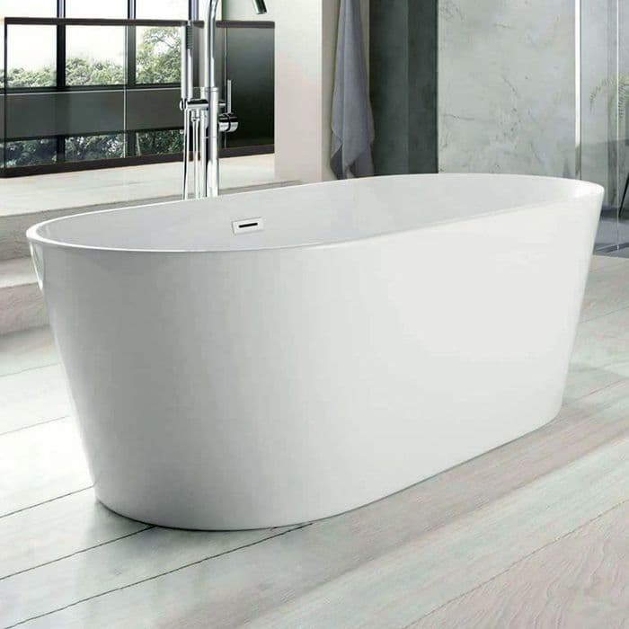 Healey & Lord Modern Collection 1600 x 800mm Double Ended Freestanding Bath with Waste & Overflow