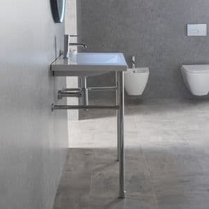 Healey & Lord Modern Collection 800mm Wash Basin with Metal Basin Stand