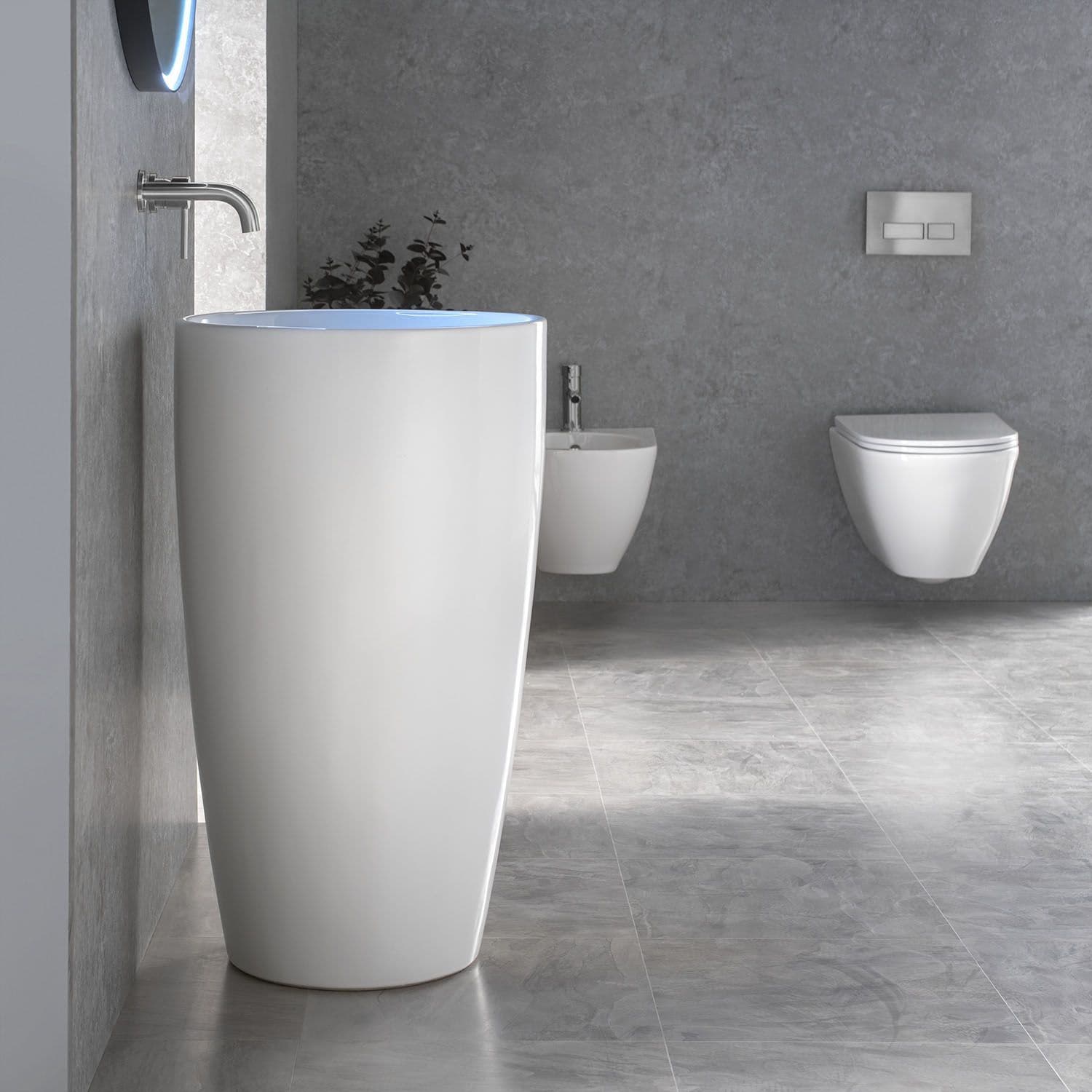 Healey & Lord Modern Collection Freestanding Column Wash Basin