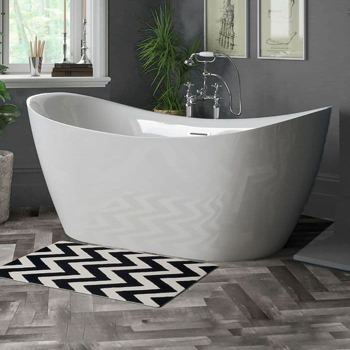 Healey & Lord Modern Collection 1700 x 800mm Freestanding Slipper Bath with Waste & Overflow