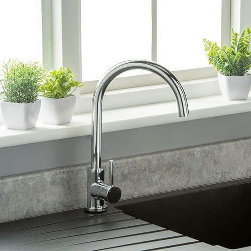 Modern Gooseneck Kitchen Mixer Tap