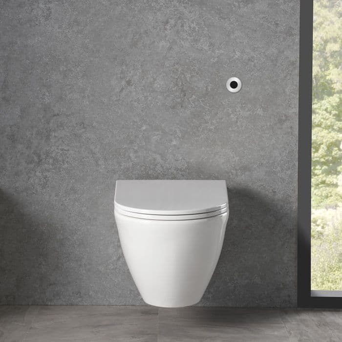 Modern Wall Hung Sensor Toilet by Healey & Lord
