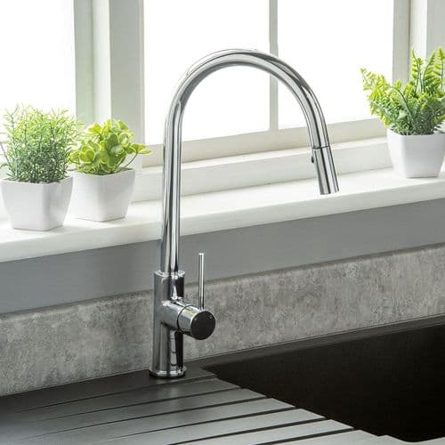 Modern Pull-Out Kitchen Mixer Tap