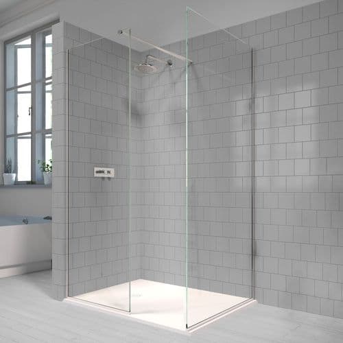 Modern Walk-In Shower Enclosure with Return Panel