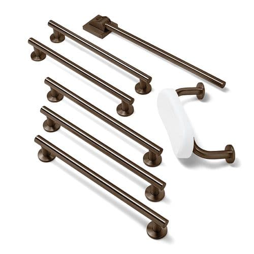Urban Disabled Toilet Grab Rail Kit with Back Rest