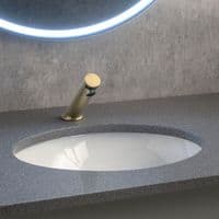 Washroom Oval Undermount Basin, Small, with No-Touch Tap