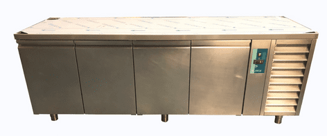 Arex Four door prep counter fridge