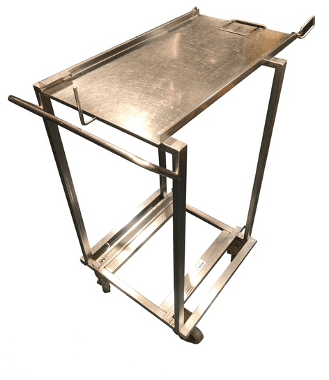 Stainless steel loading trolly 72cm x 39cm x 95cm