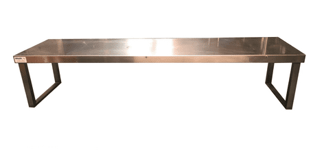 Stainless steel table topper 146cm x 40cm x 30cm