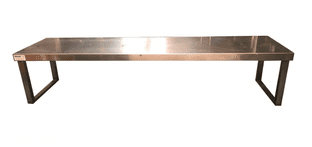 Stainless steel table topper 146cm x 40cm x 30cm