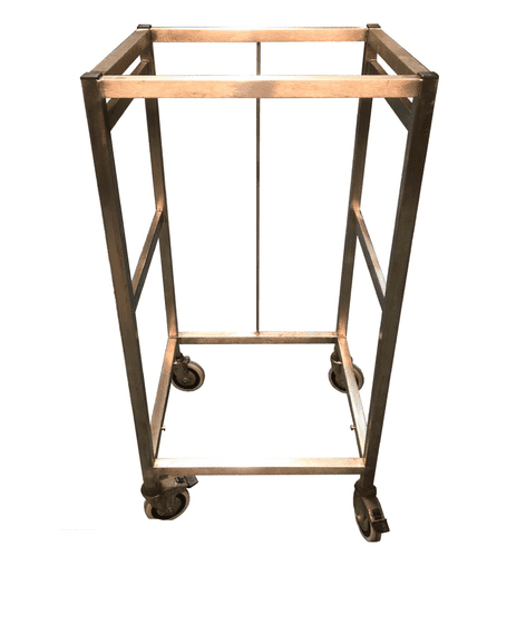 Stainless Steel wheeled trolly 48cm x 48cm x 94cm