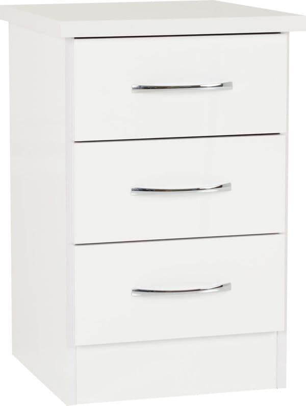 Blanca White Bedside Chest