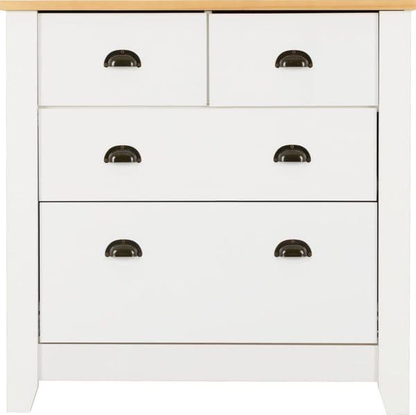Classic 4 Chest of Drawers, White or Grey