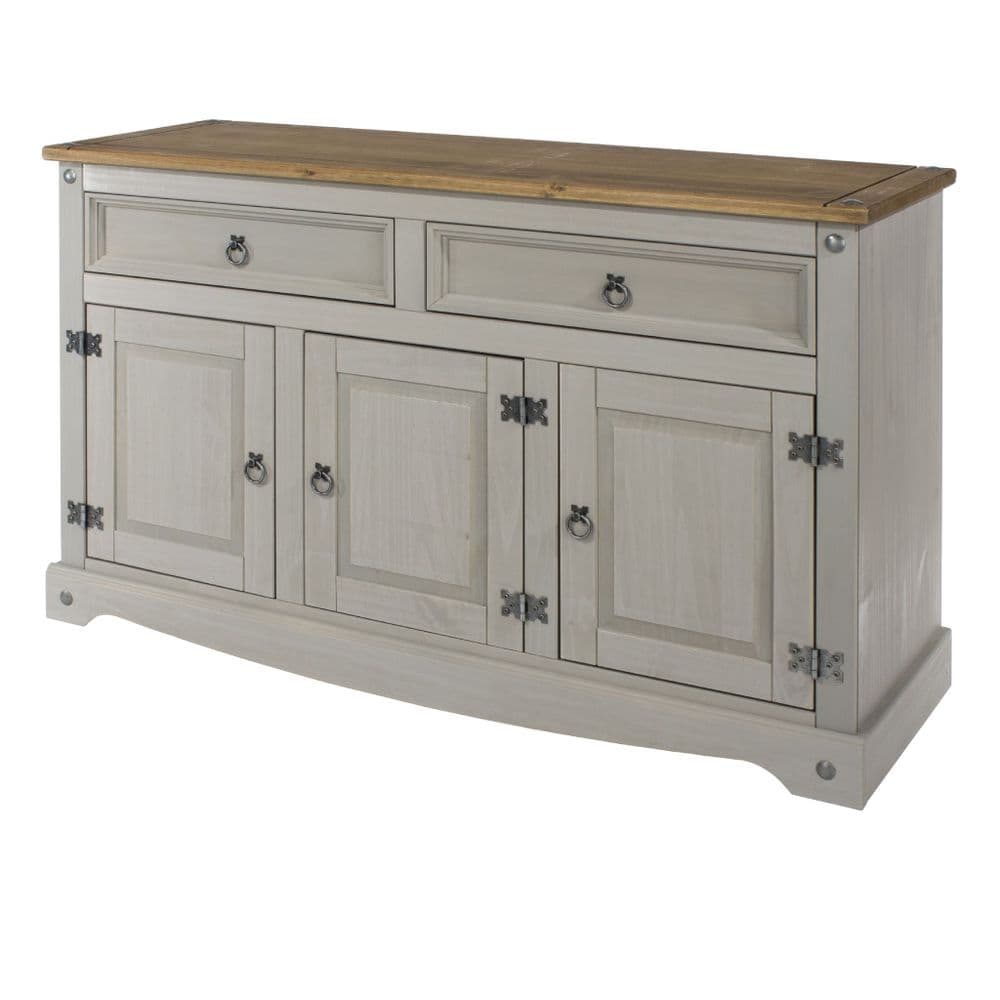 Corin 5 Drawer Sideboard, Dark Grey