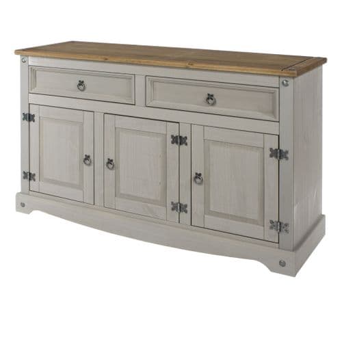 Corin 5 Drawer Sideboard, Dark Grey