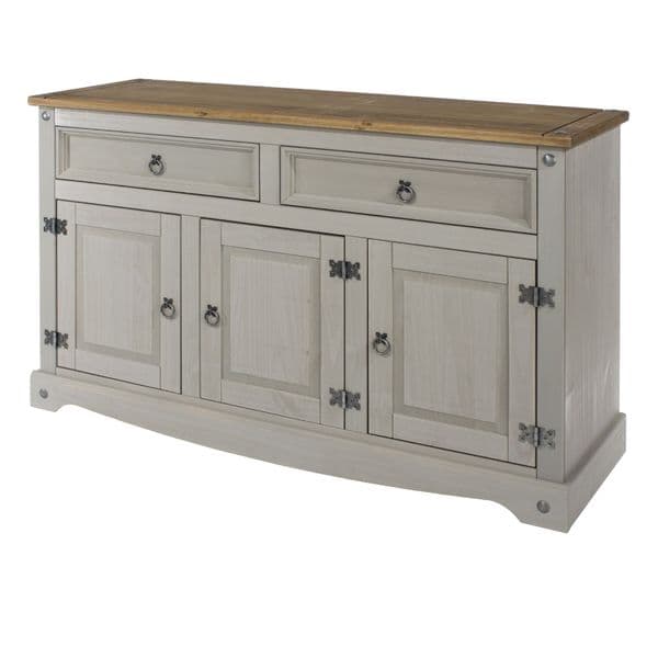 Corin 5 Drawer Sideboard, Dark Grey