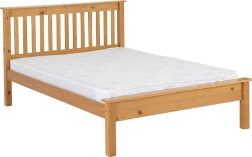 Doyle King Size Bed Low Antique