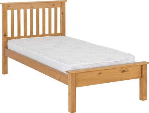 Doyle Single Pine Bed, Low Foot end