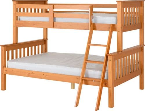 Hana Triple Sleeper Bunk Bed Antique