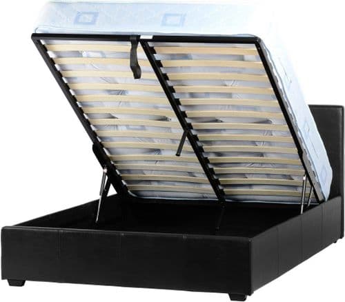 Lucy King Size Storage Bed Black