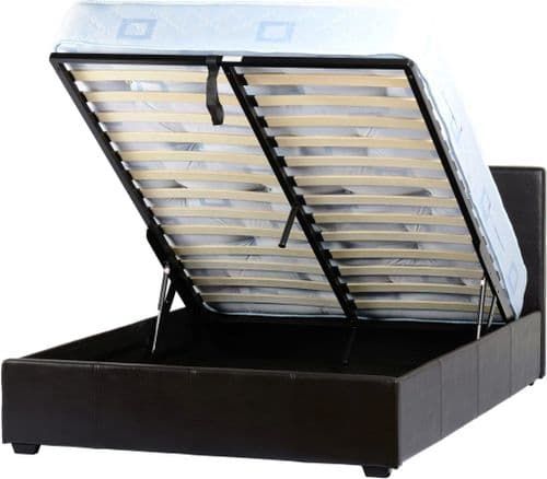 Lucy King Size Storage Bed Brown