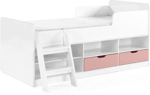Mabe Kids Low Sleeper Bed, Pink