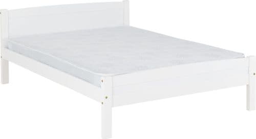 Rume White Double Bed