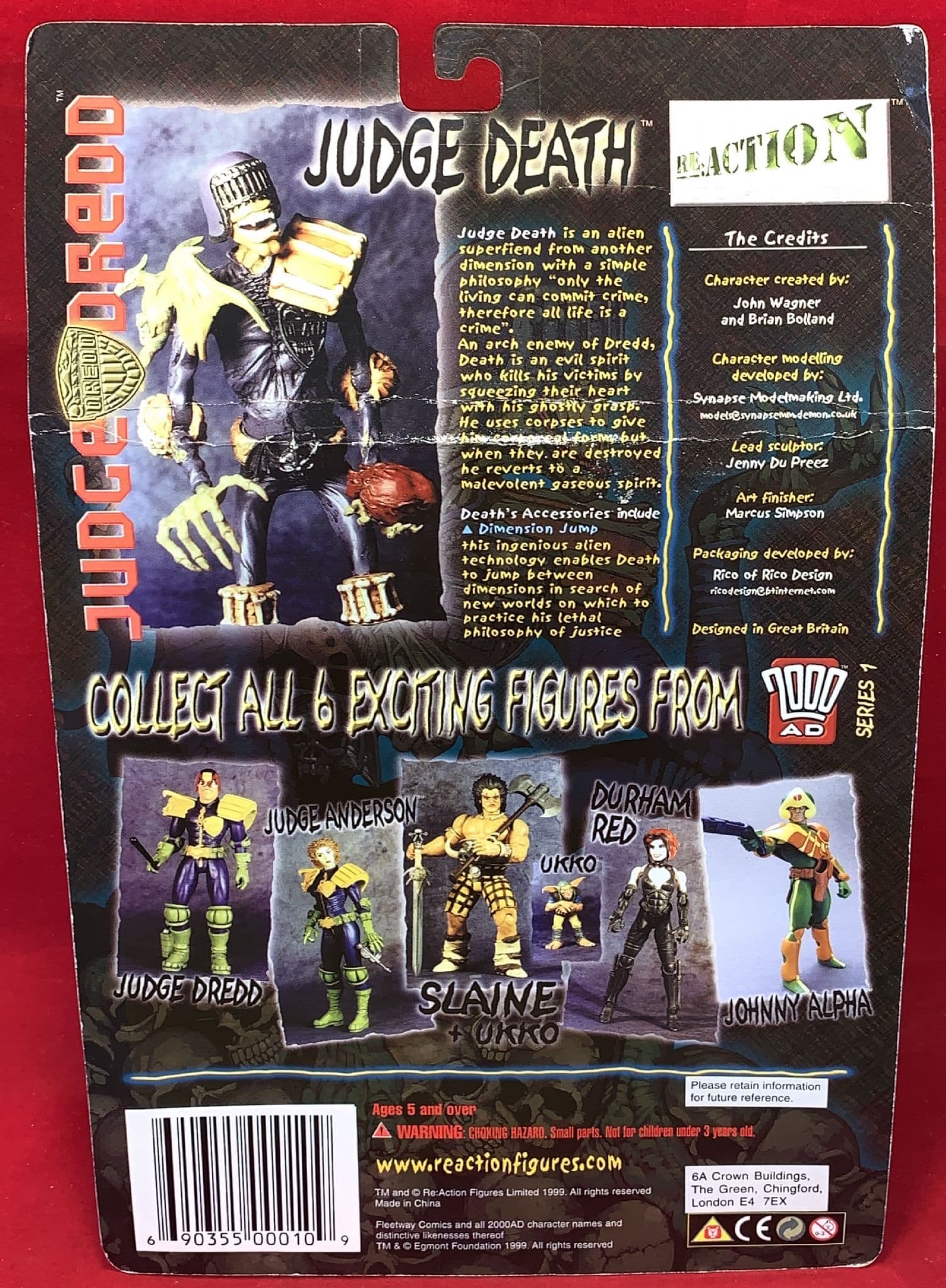 【未開封】2000AD コレクター シリーズ　JUDGE DEATH アクション 未開封】2000AD コレクター シリーズ JUDGE DEATH アクション