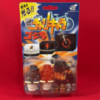 Chari-Chara Godzilla Bicycle Valve Caps - Light-Up Burning Godzillas - Sealed in Packet