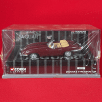Corgi Classics 02702 - Jaguar E-Type Open Top 'Opalescent Maroon' - Sealed in Case