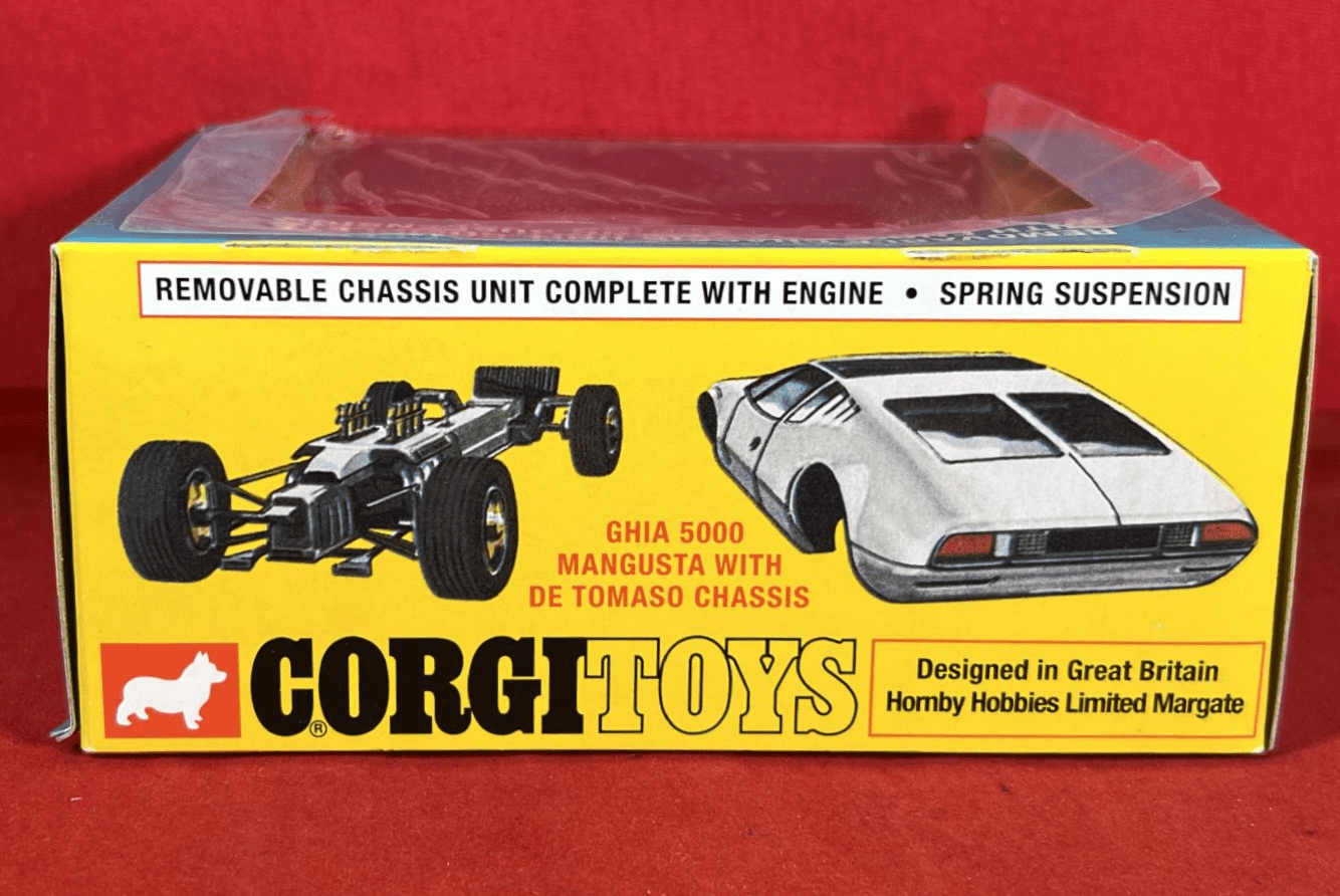 Corgi Model Club 271 Ghia 5000 Mangusta with De Tomaso Chassis
