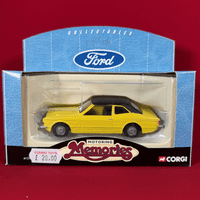 Corgi Motoring Memories: 61213 Ford Cortina GXL Mk 3 - Yellow & Black - Complete in Box