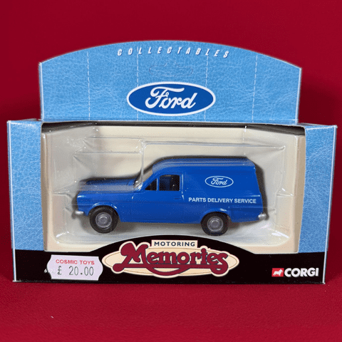 Corgi Motoring Memories: 61213 Ford Escort Van 'Ford Parts Delivery Service' - Complete in Box