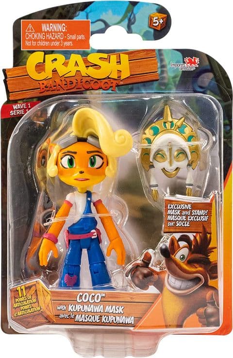 Crash Bandicoot: Coco with Kupunawa Mask - Action Figure