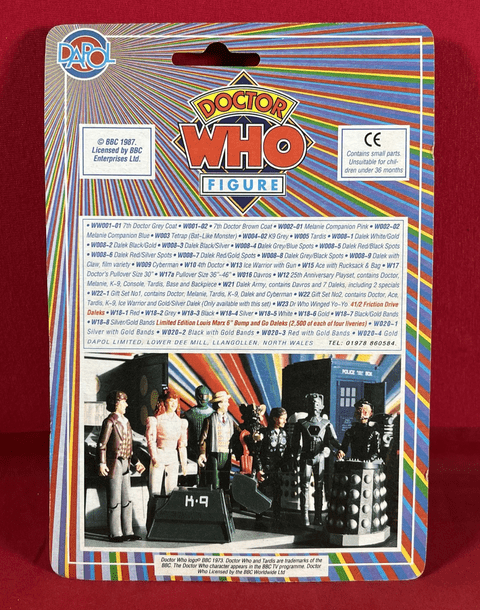 Figurine DAPOL Cyberman Doctor Who 1987 - Sous Blister Rainbow Card - MINT