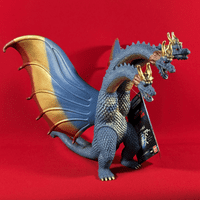 Godzilla Invasion of the Astro Monster (1965): King Ghidorah Vintage Toy Version - Soft Vinyl Figure