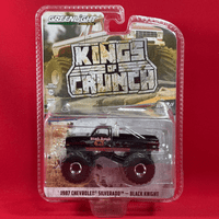 Greenlight - Kings of Crunch: 1987 Chevrolet Silverado Black Knight - 1:64 Scale Die-Cast Model