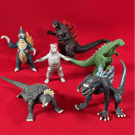 HG (High Grade) Series - Godzilla 4 - Full Set of 6 Gashapon Figures  Pre-owned - Excellent conditio