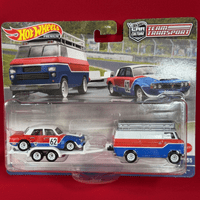 HotWheels Premium: Car Culture Team Transport - '70 Rover P6 Group 2 &HW Rally Hauler