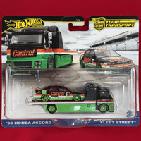 HotWheels Premium: Car Culture Team Transport - '96 Honda Accord & Fleet Street 'Castrol'