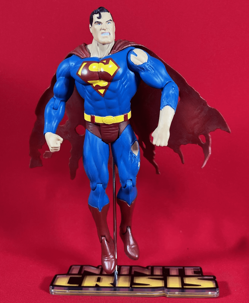 Infinite Crisis Superman Battle Damaged - Complete Loose Action Figure