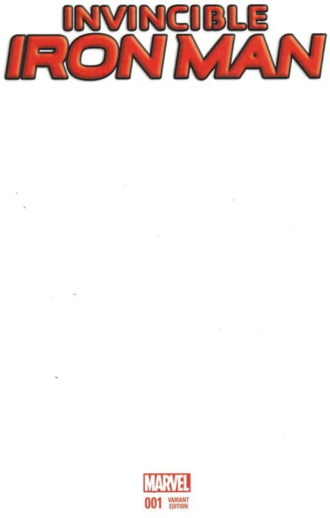 Invincible Iron Man #1 - Blank Variant Cover