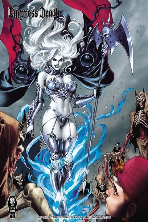 Lady Death: Cybernetic Desecration #1 (of 2) - Empress Death Elite Edition - 1:10 Retailer Incentive