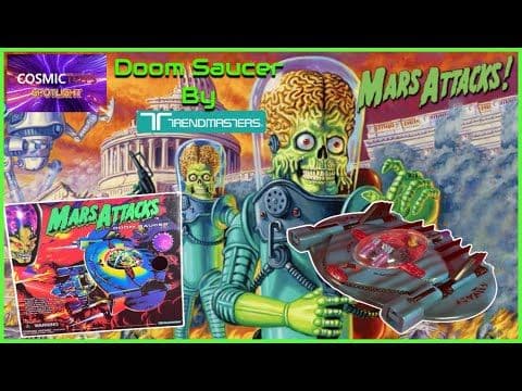 Mars Attacks Doom Saucer - Complete in Box Unused