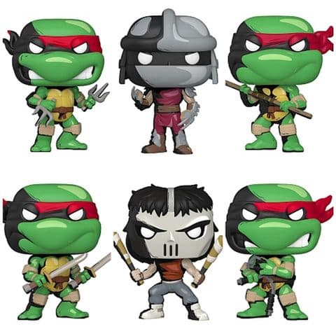 Pop! Comics 31 to 36 Teenage Mutant Ninja Turtles: Full Set of 6 Funko Pops - All PX Exclusive!